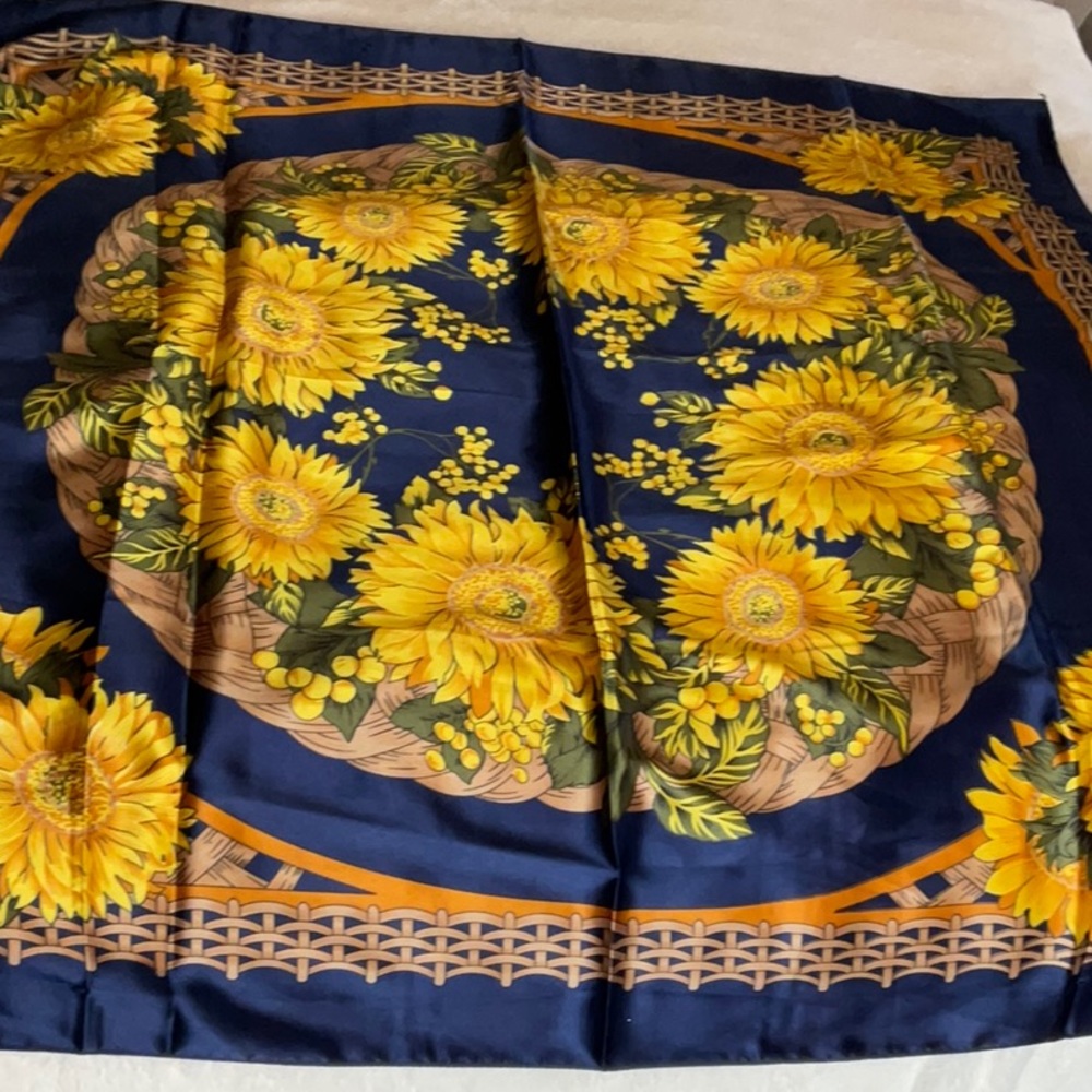 Sunflower Silk Scarf - Picture 8 of 9